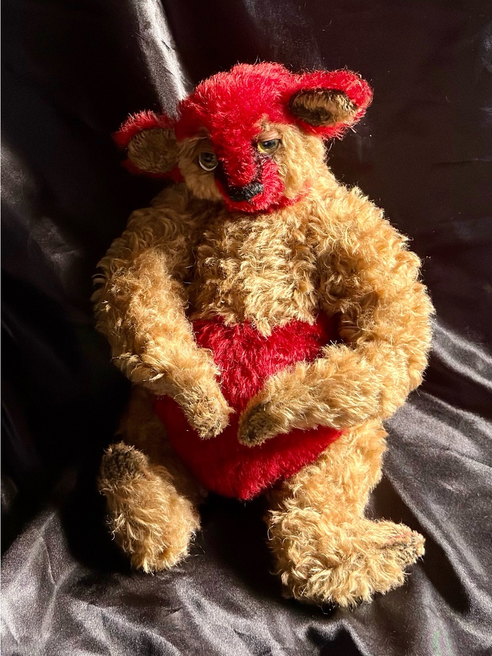 OOAK Lemon Wolf Bear Plush